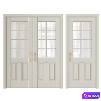 Classic interior doors 5 3D Model Vray, Corona
