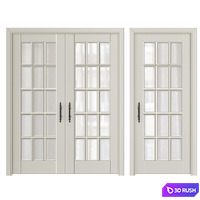 Classic interior doors 8 3D Model Vray, Corona