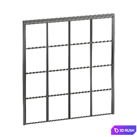 Glass partition 3D Model Corona