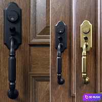 Baldwin. Ashton two-point lock handleset 3D Model Vray, Corona