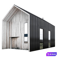 Barn houses 3D Model Vray, Corona