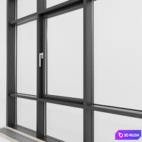 Panoramic glazing. Stained glass. 65 3D Model Vray, Corona