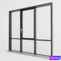 Panoramic glazing. Stained glass. 66 3D Model Vray, Corona