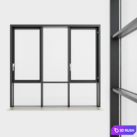 Panoramic glazing. Stained glass. 67 3D Model Vray, Corona