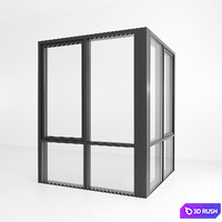 Panoramic glazing. Stained glass. 90 3D Model Vray, Corona