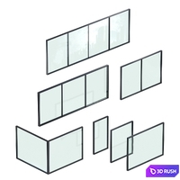 Glazing Set 01 3D Model Corona