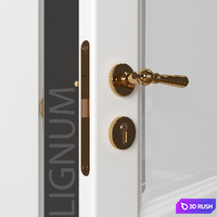 Doors Lignum Volkhovets part 6 white 3D Model Vray, Corona
