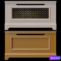 Decorative radiator shield 3D Model Corona