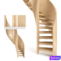 Spiral staircase 1 3D Model Corona