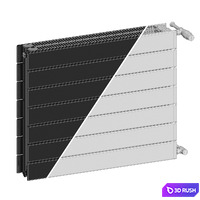 Zehnder Nova NHLLH NVLV 3D Model Vray, Corona