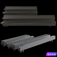 Radiator Set 3D Model Vray, Corona