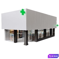 Pharmacy 3D Model Vray