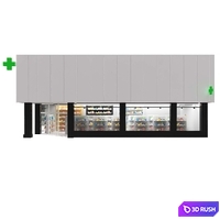 Pharmacy 3D Model Vray