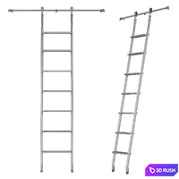 MWE SL.6002.KL Telescoping Rolling Ladder 3D Model Vray