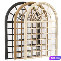 Arch windows 3D Model Corona