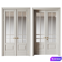 Double-leaf door 3D Model Corona