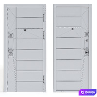 Modern entrance door 2 3D Model Corona