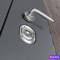 Modern entrance door 2 3D Model Corona