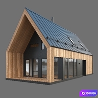 Barn house 01 3D Model Corona