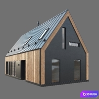 Barn house 01 3D Model Corona