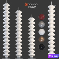 TUBES MILANO vertical 3D Model Vray, Corona