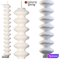 TUBES MILANO vertical 3D Model Vray, Corona