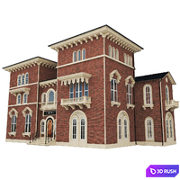 Classic House 3D Model Vray, Corona