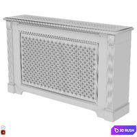 Decorative radiator screen set_07 3D Model Vray, Corona