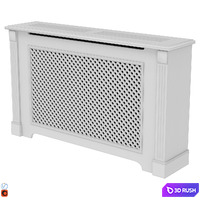 Decorative radiator screen set_08 3D Model Vray, Corona