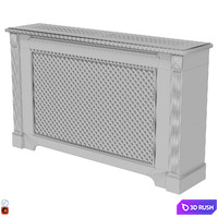 Decorative radiator screen set_08 3D Model Vray, Corona