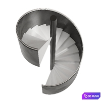 Spiral Staircase Type 5 3D Model Corona