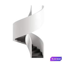 Spiral Staircase Type 6 3D Model Corona