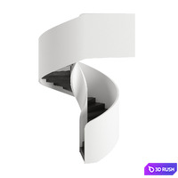 Spiral Staircase Type 6 3D Model Corona