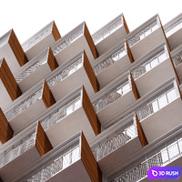 Residential Building No14 3D Model Vray, Corona