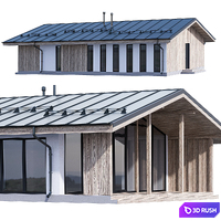 Frame modular house 120 m2 with PREFAB frame technology 3D Model Corona