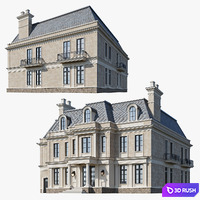 Classic house 3 3D Model Corona