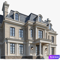 Classic house 3 3D Model Corona