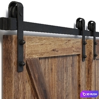 Rolling Barn Doors 3D Model Vray, Corona