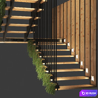 Stair 552 3D Model Vray