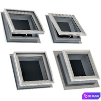Roof window hatch aerator dormer attic skylights 3D Model Vray, Corona