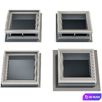 Roof window hatch aerator dormer attic skylights 3D Model Vray, Corona