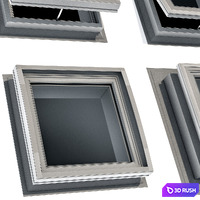 Roof window hatch aerator dormer attic skylights 3D Model Vray, Corona