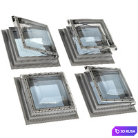 Roof window hatch aerator dormer attic skylights 3D Model Vray, Corona