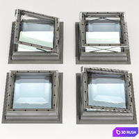Roof window hatch aerator dormer attic skylights 3D Model Vray, Corona