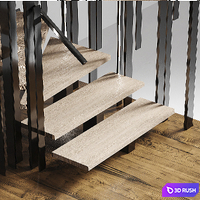Spiral staircase 3D Model Corona