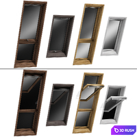 Roof windows Skylights 3D Model Vray, Corona