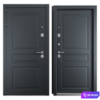 Entrance metal door Scandi 3 (Holz) 3D Model Vray, Corona
