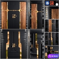 DC door vol 01 3D Model Vray, Corona