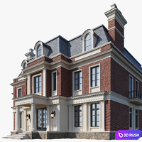 Classic house 4 3D Model Corona