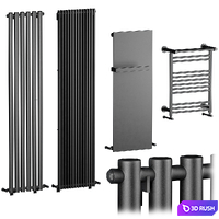Radiators Lusso Set 3D Model Vray, Corona